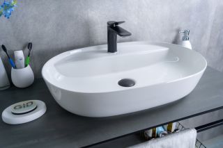 Раковина Gid D1346 51194 накладная белая 61x41x14